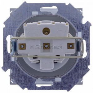 Simon 15 1591940-026A - Gniazdo hermetyczne pojedyncze IP44 z bolcem uziemiającym i klapką transparentną - Aluminium - Podgląd zdjęcia 360st. nr 9