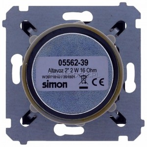 Simon 54 D05562.01/48 - Głośnik 2W, 16Ohm (Produkt wycofany z oferty - Zamiennik D05562N.02/48) - Antracyt - Podgląd zdjęcia 360st. nr 9