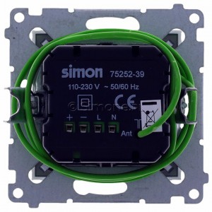 Simon 54 D75252.01/43 - Radio cyfrowe z wyświetlaczem - Srebrny Mat - Podgląd zdjęcia 360st. nr 9