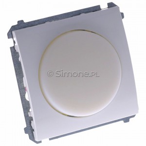 Simon Classic MSS/1.01/11 - Sygnalizator świetlny LED - światło białe (Mechanizm + Plakietka) - Biały - Podgląd zdjęcia 360st. nr 1