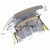 Simon 15 1591414-031 - Gniazdo pojedyncze bez bolca uziemiającego z przesłonami torów prądowych - Beżowy - Miniatura zdjęcia 360st. nr 7