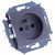 Simon 15 1591418-026 - Gniazdo pojedyncze z bolcem uziemiającym i przesłonami torów prądowych - Aluminium - Miniatura zdjęcia 360st. nr 15
