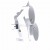 Simon 15 1591451-030 - Gniazdo podwójne z bolcem uziemiającym i przesłonami torów prądowych - Biały - Miniatura zdjęcia 360st. nr 13