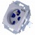 Simon 15 1591460-030 - Gniazdo pojedyncze z bolcem uziemiającym typu DATA z kluczem uprawniającym - Biały - Miniatura zdjęcia 360st. nr 3