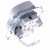 Simon 15 1591461-030 - Gniazdo podwójne z bolcem uziemiającym i przesłonami torów prądowych - Biały - Miniatura zdjęcia 360st. nr 7