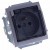 Simon 15 1591940-026A - Gniazdo hermetyczne pojedyncze IP44 z bolcem uziemiającym i klapką transparentną - Aluminium - Miniatura zdjęcia 360st. nr 15