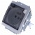 Simon 15 1591940-030A - Gniazdo hermetyczne pojedyncze IP44 z bolcem uziemiającym i klapką transparentną - Biały - Miniatura zdjęcia 360st. nr 3