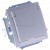 Simon 15 1591950-030 - Gniazdo hermetyczne pojedyncze IP44 z bolcem uziemiającym, przesłonami torów prądowych z klapką w kolorze wyrobu - Biały - Miniatura zdjęcia 360st. nr 15
