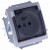 Simon 15 1591950-030A - Gniazdo hermetyczne pojedyncze IP44 z bolcem uziemiającym, przesłonami torów prądowych i klapką transparentną - Biały - Miniatura zdjęcia 360st. nr 15