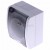 Simon Aquarius AQGZ1z/11A - Gniazdo hermetyczne z bolcem uziemiającym i przesłonami torów prądowych z klapką transparentną - Biały - Miniatura zdjęcia 360st. nr 3