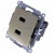 Simon 54 DC2USB.01/44 - Podwójna ładowarka USB - Złoty Mat - Miniatura zdjęcia 360st. nr 3