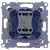 Simon 54 DD1L.01/41 - Przycisk dzwonkowy z podświetleniem typu LED w kolorze niebieskim 10A - Kremowy - Miniatura zdjęcia 360st. nr B