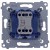 Simon 54 DD1L.01/44 - Przycisk dzwonkowy z podświetleniem typu LED w kolorze niebieskim 10A - Złoty Mat - Miniatura zdjęcia 360st. nr B