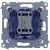 Simon 54 DD1L.01/48 - Przycisk dzwonkowy z podświetleniem typu LED w kolorze niebieskim 10A - Antracyt - Miniatura zdjęcia 360st. nr B
