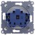 Simon 54 DG1Z.01/11 - Gniazdo pojedyncze bez bolca uziemiającego z przesłoną torów prądowych - Biały - Miniatura zdjęcia 360st. nr B
