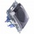 Simon 54 DGZ1BUZ.01/11A - Gniazdo hermetyczne z bolcem uziemiającym do wersji IP44, przesłoną torów prądowych i klapką transparentną - Biały - Miniatura zdjęcia 360st. nr 13