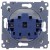 Simon 54 DGZ1BUZ.01/11A - Gniazdo hermetyczne z bolcem uziemiającym do wersji IP44, przesłoną torów prądowych i klapką transparentną - Biały - Miniatura zdjęcia 360st. nr B