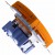 Simon 54 DGZ1BUZ.01/32 - Gniazdo hermetyczne z bolcem uziemiającym do wersji IP44, przesłoną torów prądowych i klapką w kolorze wyrobu - Pomarańczowy - Miniatura zdjęcia 360st. nr 11