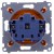 Simon 54 DGZ1BUZ.01/32 - Gniazdo hermetyczne z bolcem uziemiającym do wersji IP44, przesłoną torów prądowych i klapką w kolorze wyrobu - Pomarańczowy - Miniatura zdjęcia 360st. nr B