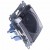 Simon 54 DGZ1BUZ.01/43A - Gniazdo hermetyczne z bolcem uziemiającym do wersji IP44, przesłoną torów prądowych i klapką transparentną - Srebrny Mat - Miniatura zdjęcia 360st. nr 13