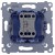 Simon 54 DS1L.01/43 - Przycisk zwierny z symbolem światła i podświetleniem typu LED w kolorze niebieskim 10A - Srebrny Mat - Miniatura zdjęcia 360st. nr B
