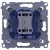 Simon 54 DW1L.01/46 - Łącznik pojedynczy z podświetleniem typu LED w kolorze niebieskim 10A - Brąz Mat - Miniatura zdjęcia 360st. nr B