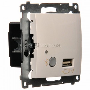 Simon 54 D7501385.01/11 - Odbiornik Bluetooth z ładowarką USB - Biały - Podgląd zdjęcia nr 2