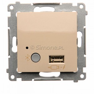 Simon 54 D7501385.01/41 - Odbiornik Bluetooth z ładowarką USB - Kremowy - Podgląd zdjęcia nr 10