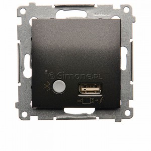 Simon 54 D7501385.01/48 - Odbiornik Bluetooth z ładowarką USB - Antracyt - Podgląd zdjęcia nr 10