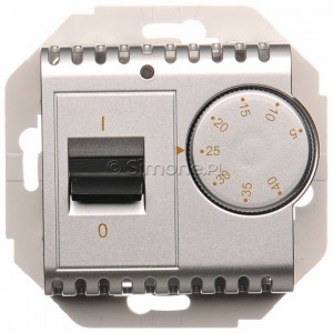 Simon 54 DRT10W.02/43 - Regulator temperatury z czujnikiem wewnętrznym - Srebrny Mat - Podgląd zdjęcia nr 10