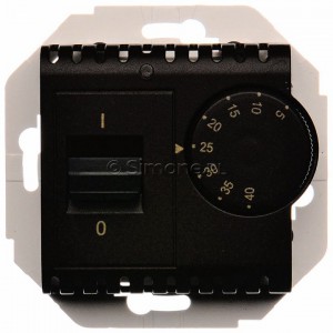 Simon 54 DRT10W.02/49 - Regulator temperatury z czujnikiem wewnętrznym - Czarny Mat - Podgląd zdjęcia nr 10