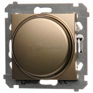 Simon 54 DS9L.01/44 - Ściemniacz naciskowo-obrotowy do LED - Złoty Mat - Podgląd zdjęcia nr 9