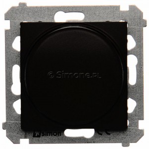 Simon 54 DS9L.01/49 - Ściemniacz naciskowo-obrotowy do LED - Czarny Mat - Podgląd zdjęcia nr 10