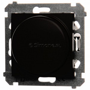 Simon 54 DS9L.01/49 - Ściemniacz naciskowo-obrotowy do LED - Czarny Mat - Podgląd zdjęcia nr 9