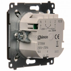 Simon 54 DTRNW.01/44 - Regulator temperatury z czujnikiem wewnętrznym i wyświetlaczem LCD - Złoty Mat - Podgląd zdjęcia nr 6