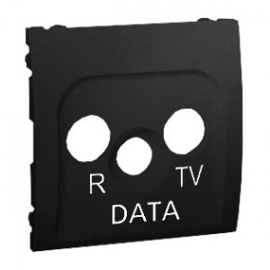 Simon Classic MADP/28 - Pokrywa gniazda antenowego RTV-DATA - Matowy Grafir Met. - Podgląd zdjęcia nr 1