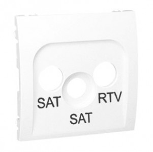 Simon Classic MAS2P/11 - Pokrywa gniazda antenowego RTV-SAT-SAT - Biały - Podgląd zdjęcia nr 1