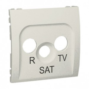 Simon Classic MASP/10 - Pokrywa gniazda antenowego RTV-SAT końcowego i przelotowego - Ecru - Podgląd zdjęcia nr 1