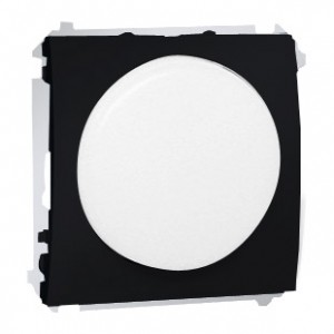 Simon Classic MSS/1.01/28 - Sygnalizator świetlny LED - światło białe (Mechanizm + Plakietka) - Matowy Grafir Met. - Podgląd zdjęcia nr 1