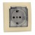 Simon 15 1591450-031 - Gniazdo hermetyczne pojedyncze do wersji IP44 z bolcem uziemiającym i klapką transparentną - Beżowy - Miniatura zdjęcia nr 1
