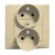 Simon 15 1591453-031 - Gniazdo podwójne z bolcem uziemiającym i funkcją niezamienności faz - Biały - Miniatura zdjęcia nr 1