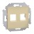 Simon 15 1591530-031 - Pokrywa podwójna płaska do gniazda telefonicznego - Beżowy - Miniatura zdjęcia nr 1