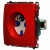 Simon Basic BMGD1.01/22 - Gniazdo pojedyncze z bolcem uziemiającym typu DATA - Czerwony - Miniatura zdjęcia nr 2