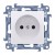 Simon 10 CG1.01/11 - Gniazdo wtyczkowe pojedyncze bez uziemienia 16A - Biały - Miniatura zdjęcia nr 1