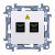 Simon 10 CGS2.01/11 - Gniazdo światłowodowe / optyczne podwójne SC/APC - Biały - Miniatura zdjęcia nr 1