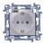 Simon 10 CGSZ1B.01/11A - Gniazdo hermetyczne z bolcem uziemiającym typu Schuko, uszczelką ramki i klapką transparentną - Biały - Miniatura zdjęcia nr 1