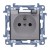 Simon 10 CGZ1BC.01/11A - Gniazdo hermetyczne z bolcem uziemiającym, uszczelką ramki i klapką transparentną (Montaż przewodów na Szybkozłącza) - Biały - Miniatura zdjęcia nr 1