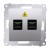 Simon 54 DGS2.01/43 - Gniazdo światłowodowe / optyczne podwójne SC/APC - Srebrny Mat - Miniatura zdjęcia nr 1
