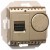 Simon 54 DRT10W.02/44 - Regulator temperatury z czujnikiem wewnętrznym - Złoty Mat - Miniatura zdjęcia nr 1