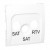 Simon Classic MAS2P/11 - Pokrywa gniazda antenowego RTV-SAT-SAT - Biały - Miniatura zdjęcia nr 1